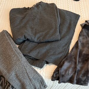 PINK Victoria's Secret Gray Lounge Set